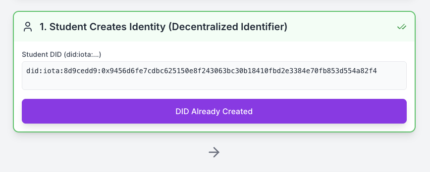 Create Decentralized Identifier output