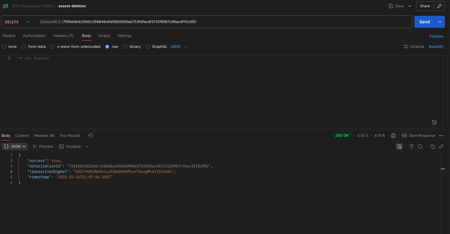 Notarization Success